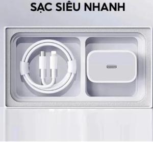 Bộ chuyển đổi nhanh TYPE-C Ligh 25W kèm cáp sạc cho iPhone 6/7/8/X/11/12/13/14/15/16 Pro Max