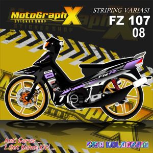 Striping Stiker Racing Motor Yamaha FIZ R Spesial Edition FZ 107 Hologram