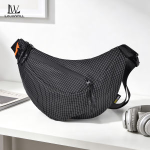 LouisWill Mens Chest Bag Shoulder Bag Large Capacity Shoulder Bag Wear-resistant Cross body Shoulder Pouch Purse Man Shoulder Bag Leisure Shoulder Bag