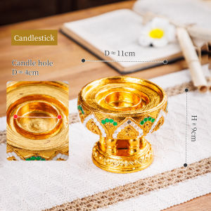 เชิงเทียนแบบไทย สำหรับบ้าน โรงแรม ตั้งโต๊ะอาหาร วิลล่า สร้างบรรยากาศสุดโรแมนติก หอมอบอวล เทียนหอมไทย เอเชียตะวันออกเฉียงใต้