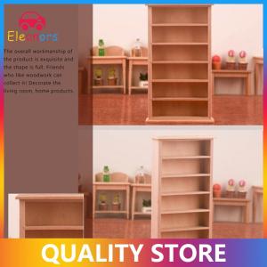 [Eleanor] 1:12 Dollhouse Miniature Bookshelf Bookcase Model Storage Cabinet Locker Ornament Furniture Decor Toy