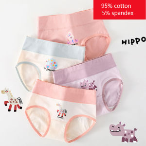 MORNA 4PCS Girls Cotton Panties Summer Kid Thin Breathable Cartoon Briefs 2+y Young Children Underwears Toddler Antibacterial Knickers