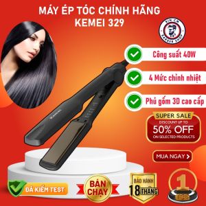 Máy duỗi tóc Đa năng Kemei KM-329 máy là duỗi tóc 4 mức nhiệt kemei 329 giá tốt Máy là duỗi thẳng tóc KEMEI KM-329 uốn duỗi tự động Máy Duỗi Tóc Kẹp Ép Tóc Mini Kemei 329 Chính Hãng