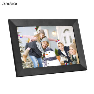 Andoer 8 Inch Smart WiFi Photo Frame Digital Picture Frame Photo Album IPS Touch-screen 1280*800 Photo 1080P Video 16GB Storage Auto Rotation Photo Sharing via APP