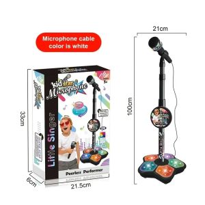 Kids Toys Karaoke Microphone with Stand Singing Song musical instruments Toys with Light Educational development games Children2026