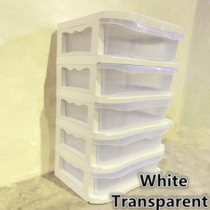 【Woody】Widened 5-Layer drawer cabinet multi-purpose color storage drawer