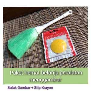 Sulak Gambar Pembersih Remah Krayon Kuas Krayon Penghapus Krayon Peralatan Menggambar