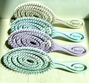 Hair Comb Biofriendly Straw Girl Detangling Hair Brush