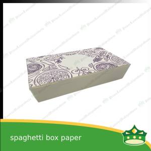 [20 pcs] paper spaghetti box laminated printed easy to assemble for take-out take home away meal pack