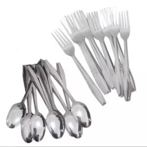 2 LUSIN SENDOK GARPU MAKAN ISI 24 PCS / 12 PCS SENDOK / 12 PCS GARPU