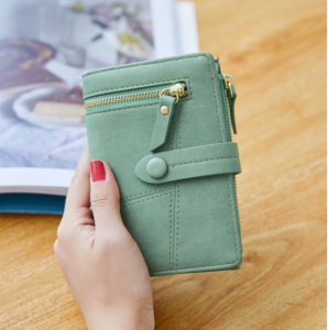 Ví nữ cầm tay gấp gọn nhiều ngăn tiện dụng thiết kế cao cấp thời