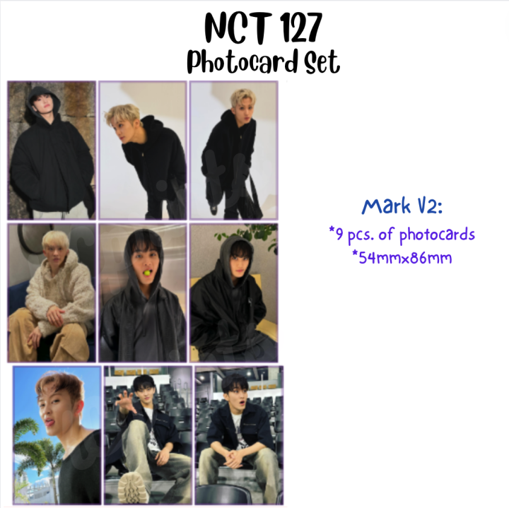 NCT 127 Photocard Set 9 pcs FANMADE Taeil, Johnny, Taeyong, Yuta