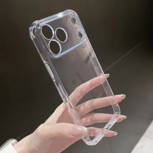 Ốp lưng trong suốt cho iPhone 17 Pro Max Ốp lưng điện thoại TPU mềm chống va đập 17 17 Air 17Pro Vỏ trong suốt