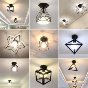 E27 Vintage Ceiling Light Nordic Iron Art Ceiling Lamp Corridor Aisle Lamp Modern Minimalist Lamp Cloakroom Entrance Hall Entrance Hall Balcony Lamp