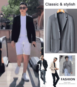 Stay Classy and Comfortable Stylish and Lightweight Mens Casual Blazer for Spring and Summer