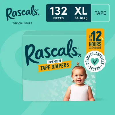 Rascals Tape XL Diapers - Case