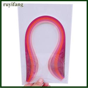ruyifang แถบกระดาษม้วนกระดาษโอริกามิกระดาษดาวนำโชคของขวัญงานฝีมือ DIY 100ชิ้น