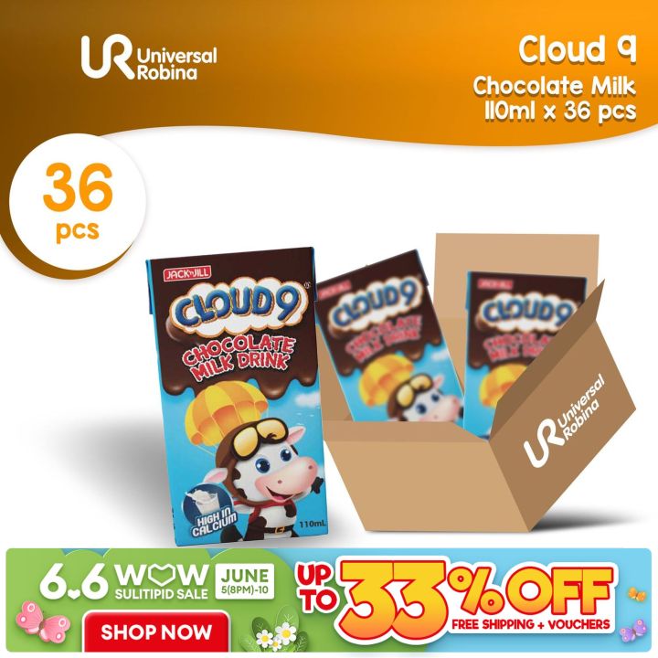 Cloud 9 Chocolate Milk Drink (110ml) - Bundle of 36 | Lazada PH