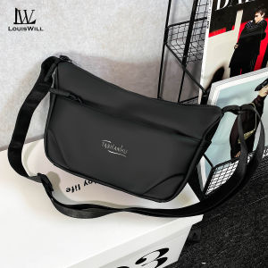 LouisWill Men Women Shoulder Bag Fashion Messenger Bag Waterproof  Film Bag Large Capacity Travel Bag Business Bag Phone Bag Cross Body Bag Lightweight Casual Bag Leisure Sport Street Bag