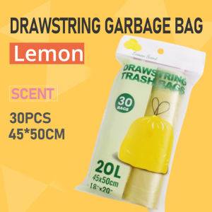 30Pcs Trash Bags for Bathroom 20L Garbage Bags Lavender Scented Thicken Strong Wastebasket Trash Bag with Drawstring for Home Office Bedroom