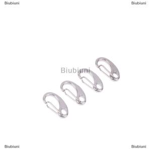 [COD] Biubiuni 4pcs trứng hình dạng mùa xuân Snap Hooks thép không gỉ đa chức năng đi bộ đường dài cắm trại vành đai Carabiner nhanh chóng phát hành móc