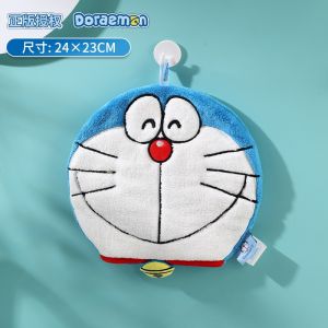 ZEEMIN Halloween Christmas Doraemon Hand Towel Cartoon Thickened Coral Velvet Water-absorbent Quick-drying Student Cute Hand Towel Childrens Gift