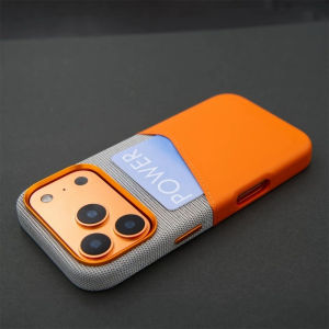 Stitching Color Pu Leather Case For iPhone 18 17 16 Pro Max Camera Lens Armor Protection Cover Card Wallet Luxury Shell