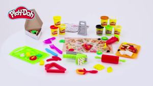 Play-Doh Pizza Slice Playset Play Food Kitchen Toys for Kids Arts & Crafts for Boys & Girls 3+ (Exclusive)