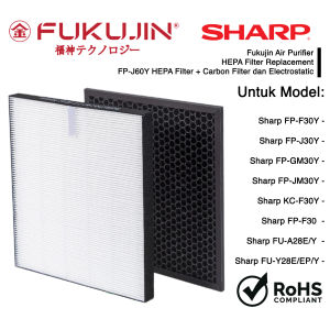 FUKUJIN HEPA Filter Deodorizer Carbon Electrostatic For Sharp Air Purifier FP-J60Y FP-J80Y KC-960E/Y KC860E/Y KC-150E KI-A60Y KC-A60Y Original