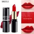 Kajiali [2-3 Days Delivery]2025 Shuzili Round Tube Lipstick Matte Waterproof Moisturizing Non-stick Cup Non-drying High Pigment Qi Field Red Liptint 12colors. 