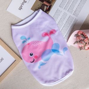 🇹🇭พร้อมส่ง🇹🇭 💟💟 เสื้อแขนกุดพื้นขาวสกีนลายการ์ตูนน่ารักสุดๆ For PET 🐶🐱