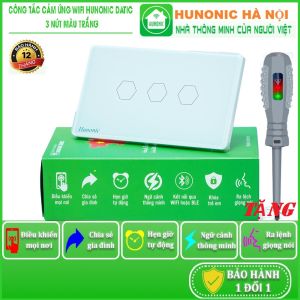 Công Tắc Cảm Ứng Thông Minh Bluetooth Mesh Hunonic Datic Điều Khiển Từ Xa Hẹn Giờ Tự Động Việt Nam
