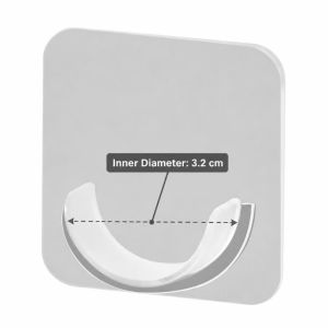 DOOUR 2pcs Không cần khoan Giá đỡ thanh rèm Tự dính Trong suốt Móc treo rèm Bền bỉ Giá đỡ thanh treo quần áo Thanh treo rèm thanh treo tủ quần áo