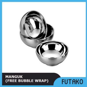 Mangkok Stainless 2 lapis Anti Panas Mangkuk Korea FUTAKO