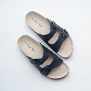 Christian Bale Jennifer Sandal flat platform wanita ban dua cantik sendal slop cewek casual kekinian