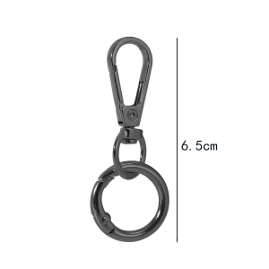 3Pcs Swivel Clasp Clip Metal Swivel Snap Hooks Double Opening Key Chain Clip with Key Ring for DIY Crafts Lanyard Making