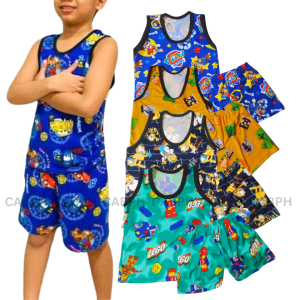 TSHIRT SHORTS TERNO FOR KIDS BOYS Printed Sando Shorts Tshirt Shorts Sando Pajama Tshirt Pajama Fits Newborn To Teens