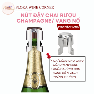 Nút đậy chai rượu Champagne Vang nổ / Stopper- Kích thước 5.5x4cm  - Nhập khẩu Chính Hãng