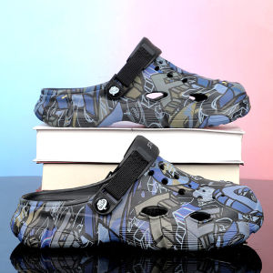 Free Shipping 2026 Summer MenS Clog Sandals Driving Shoes Trendy Camouflage Garden Shoes Water Shoes Outdoor Beach Shoes