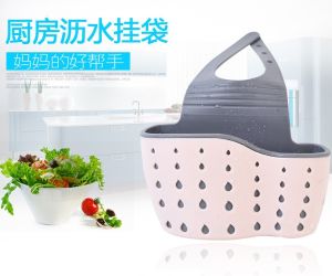 Kitchen Utensils Sink Drain Hanging Bag Sponge Wipe Storage Rack Pool Hanging Basket Storage Rack Drain Rack Drain Basket