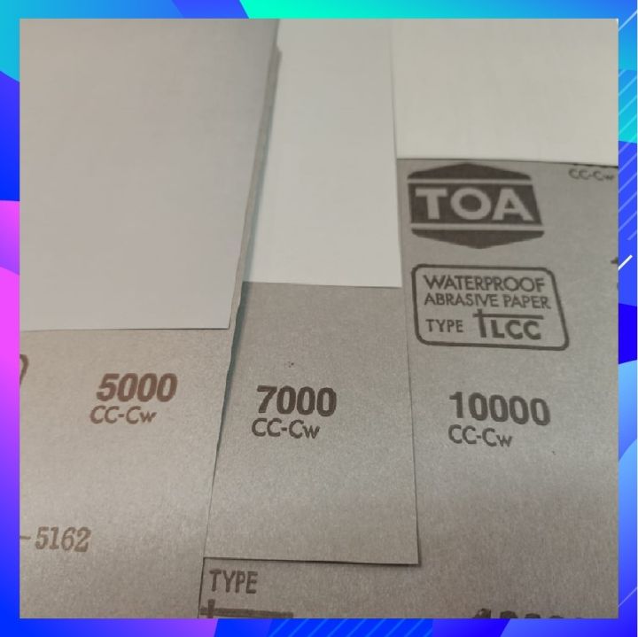 Grit 5000/ 7000 / 10000 TOA Wet & Dry Silicon Carbide Sand Paper ...