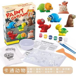 Ready Stock DIY Paint Gypsum 3D Mould and Paint Fridge Magnet Kit Art Craft Kids Painting Art Colouring Toys