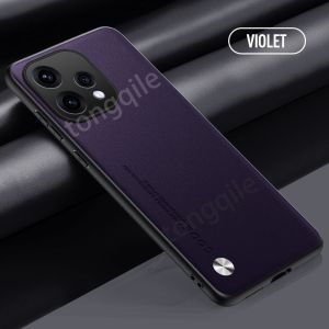 Leather Case For OPPO Reno15 Pro F Reno 15 15F Reno15F 5G 2026 Phone Casing Shockproof Bumper PU Luxury Leather Anti Drop Soft TPU Edge Back Cover Simple Solid Pure Color