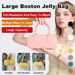 Summer Women Boho Soft Handle Crossbody Bag Dirty Resistant Easy Wash Jelly Bag  Crossbody Bag