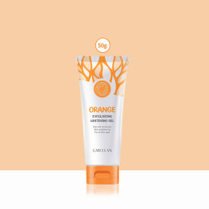 COD GMEELAN Orange Exfoliating Gel for Face Whitening 50g Facial Body Scrub Deep Clean Blackhead Removal