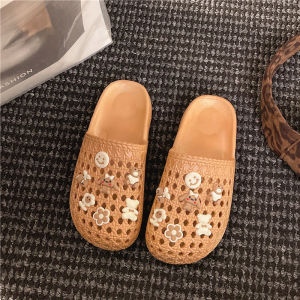 [Free Shipping] EVA Vietnamese Cross-Border Trade Hollow Half-Enclosed WomenS Slippers Nice And Fashionable New Model Outdoor Clogs With Soft Soles And Half-Enclosed Design