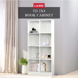 Ready Stock White Bookcases Book Shelf Filing Cabinet Wooden Cabinet Open Shelf Display Cabinet Book Storage| Multi Function File Storage Cabinet 多格组合书柜 Kabinet Buku Almari Buku Stor Simpanan