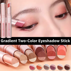 Gradient Two-Color Lazy Eyeshadow Stick Stereo Pearlescent Velvet Eye Shadow Waterproof Sweat-Proof Eyeshadow Pen