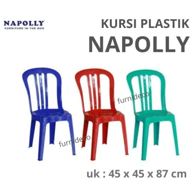 NAPOLLY KURSI PLASTIK BIG 101 KURSI PESTA KURSI MAKAN KURSI TERAS [KURACC]