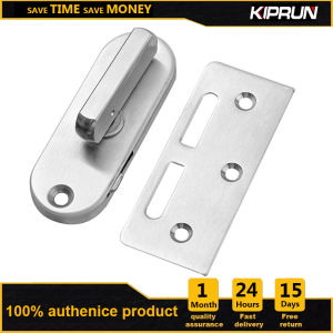 KIPRUN Sliding Door Lock 90 Degree Stainless Steel Hasp Latch Lock Gate Latches Door Lock Buckle Hasp Door Bolt Handle Home Hardware